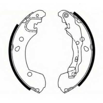 Колодки тормозные барабанные задние <b>ASVA AKS0583</b>