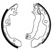 Колодки тормозные барабанные задние <b>ASVA AKS2005</b>