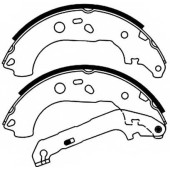 Колодки тормозные барабанные задние <b>ASVA AKS2007</b>