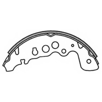 Колодки тормозные барабанные <b>ASVA AKS-2011</b>