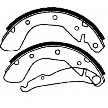 Колодки тормозные барабанные | зад | <b>ASVA AKS-2015</b>
