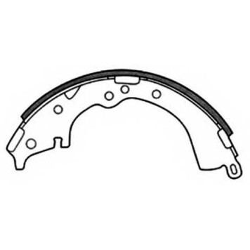 Колодки тормозные барабанные задние <b>ASVA AKS2335</b>