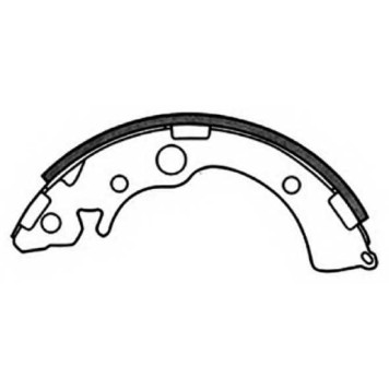 Колодки тормозные барабанные задние <b>ASVA AKS5527</b>