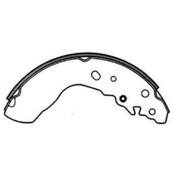 Колодки тормозные барабанные задние <b>ASVA AKS9947</b>