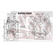 Ступица передняя (1021602204021300021468, китай) 12 <b>ASVA BMWHE60F</b>