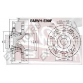 Ступица передняя (10216022/040213/0002146/8, китай) [12] <b>ASVA BMWHE90F</b>
