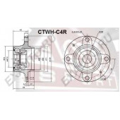 Ступица колеса | зад прав/лев | <b>ASVA CTWH-C4R</b>