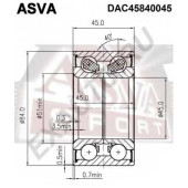 Подшипник ступицы передний MAZDA 6 (GG/GH) <b>ASVA DAC45840045</b>