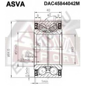 Подшипник ступичный с магнитным кольцом абс <b>ASVA DACM45844042</b>