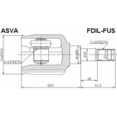 Шрус внутренний левый 22x40x23 <b>ASVA FDILFUS</b>