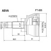 Шрус наружный 22x47x22 12 <b>ASVA FT005</b>