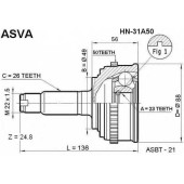 Шрус внешний <b>ASVA HN-31A50</b>