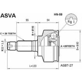 Шрус наружный 28x52x26 <b>ASVA HN59</b>