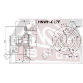 Ступица передняя (1021602218101200252163, китай) 12 <b>ASVA HNWHCL7F</b>