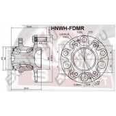 Ступица 12 <b>ASVA HNWHFDMR</b>