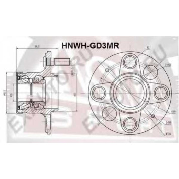 Ступица <b>ASVA HNWHGD3MR</b>