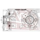 Ступица задняя с магнитным кольцом абс <b>ASVA HNWHGEMR</b>