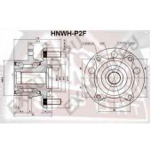 Ступица передняя (1021602226101200260094, китай) 12 <b>ASVA HNWHP2F</b>