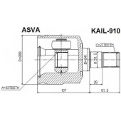 Шрус внутренний левый 12 <b>ASVA KAIL910</b>