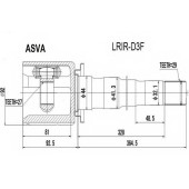 Шрус внутренний правый 27x44x29 12 <b>ASVA LRIRD3F</b>