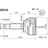 Шрус (гарантия 12 месяцев) 12 <b>ASVA MT12</b>