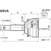 Шарнирный комплект, приводной вал [12]' <b>ASVA MT15A43</b>