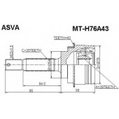 Шрус наружный 29x54x25 <b>ASVA MTH76A43</b>