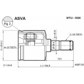 Шрус внутренний 23x35x25 (HYUNDAI : ELANTRA/LANTRA 1996-) [12] <b>ASVA MTIU5026</b>