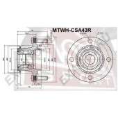 Ступица задняя 12 <b>ASVA MTWHCSA43R</b>