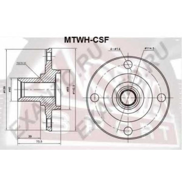 Ступица 12 <b>ASVA MTWHCSF</b>