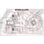 Ступица задняя без подшипника (10216022/040213/0002146/8, китай) [12] <b>ASVA MTWHCU20R</b>