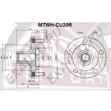 Ступица задняя без подшипника (10216022/040213/0002146/8, китай) [12] <b>ASVA MTWHCU20R</b>