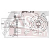 Ступица передняя 12 <b>ASVA MTWHCYF</b>