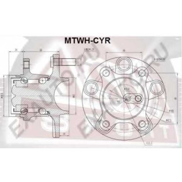 Ступица 12 <b>ASVA MTWHCYR</b>