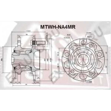 Ступица <b>ASVA MTWHNA4MR</b>