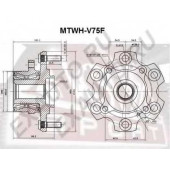 Ступица [12] <b>ASVA MTWHV75F</b>