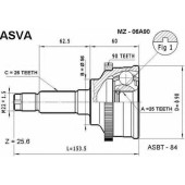 Шрус наружный 25x56x26 [12] <b>ASVA MZ06A90</b>