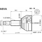 Шрус наружный 25x56x27 12 <b>ASVA NS16</b>