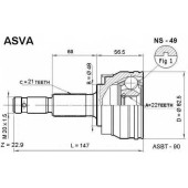 Снят с производства шрус внешний <b>ASVA NS-49</b>