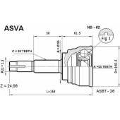 Шрус наружный 23x55x25 <b>ASVA NS62</b>