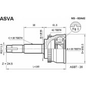 Шрус наружный 23x55x25 <b>ASVA NS62A42</b>