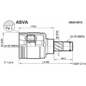 Шрус внутренний левый 25x40x25 12 <b>ASVA NSID5013</b>