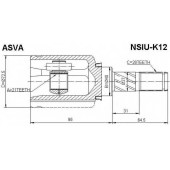 Шрус внутренний 21X40X26 12 <b>ASVA NSIUK12</b>