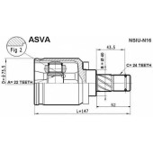 Шрус внутренний [12] <b>ASVA NSIUN16</b>