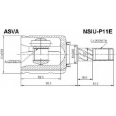 Шрус внутренний 23x40x25 12 <b>ASVA NSIUP11E</b>