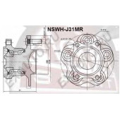 Ступица 12 <b>ASVA NSWHJ31MR</b>