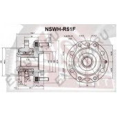 Ступица передняя 12 <b>ASVA NSWHR51F</b>