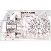 Ступица задняя 12 <b>ASVA NSWHR51R</b>