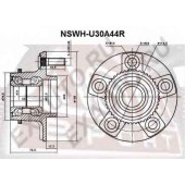 Ступица 12 <b>ASVA NSWHU30A44R</b>