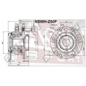 Ступица передняя <b>ASVA NSWHZ50F</b>